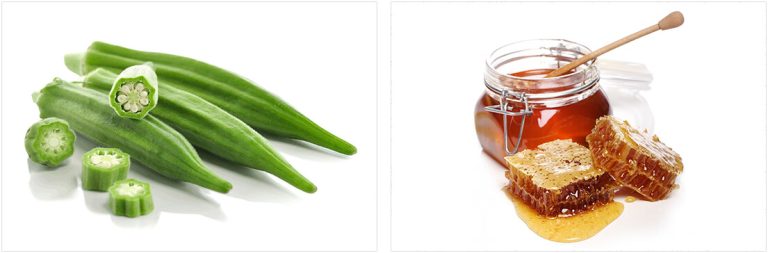 Okra and honey