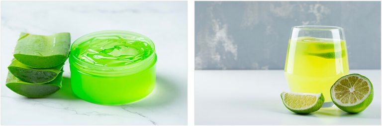 aloe vera and lemon