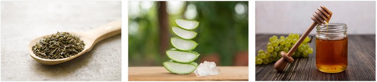green tea honey and aloe vera