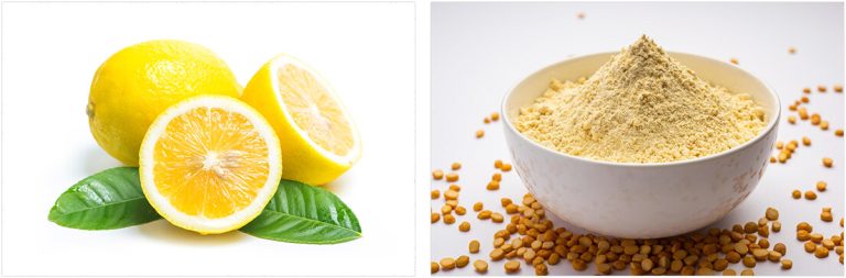 lemon and gram flour